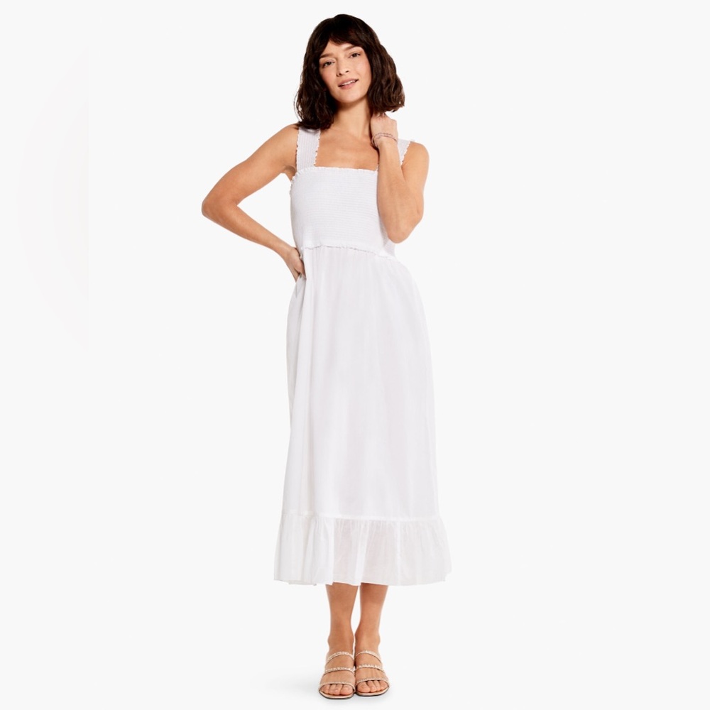Nic + Zoe Cotton Lawn Smocked Dress